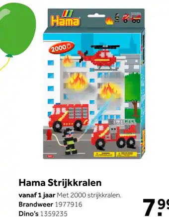 Intertoys Hama Strijkkralen brandweer 2000-delig aanbieding