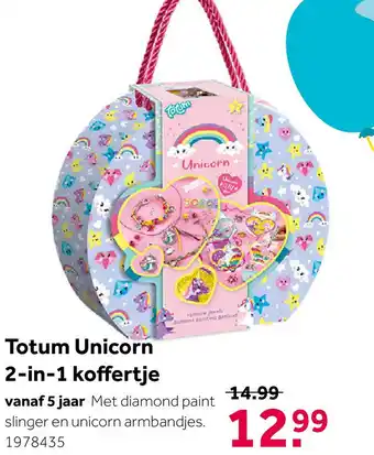 Intertoys Eenhoorn 2-in-1 koffertje aanbieding