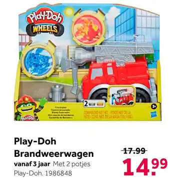 Intertoys Play-Doh Wheels brandweerwagen aanbieding