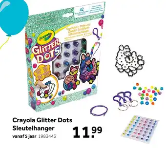 Intertoys Glitter Dots dierenvriendjes sleutehangers aanbieding