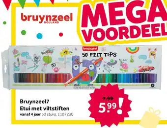 Intertoys Bruynzeel etui met viltstiften set 50-delig aanbieding