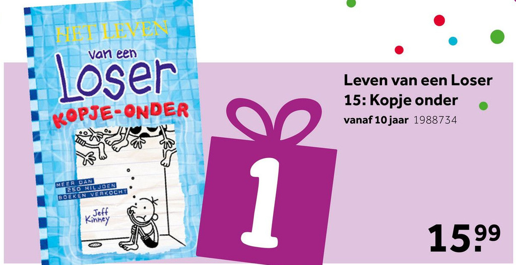 Het leven van een loser 15 kopje onder aanbieding bij Intertoys
