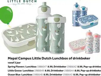 Intertoys Mepal Campus lunchbox Spring Flowers aanbieding