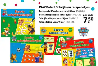 Intertoys PAW Patrol eerste schrijfspelletjes aanbieding