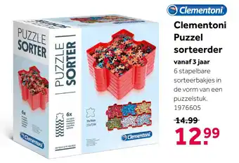 Intertoys Clementoni puzzel sorteerder aanbieding