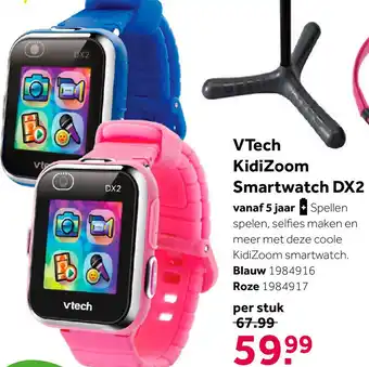 Intertoys VTech KidiZoom smartwatch DX2 - blauw aanbieding