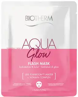 ICI Paris XL Biotherm Hydraterend Gezichtsmasker Met Stralend Effect Biotherm - Aqua Source Aqua Glow Hydraterend Gezichtsmasker Met Stral aanbieding