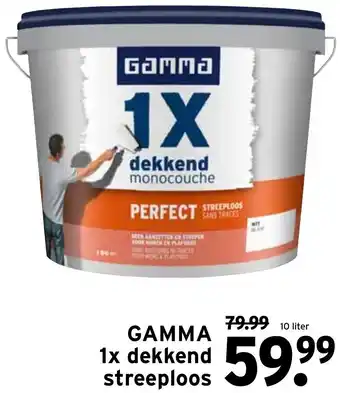 GAMMA GAMMA 1x Dekkend streeploos 10L aanbieding