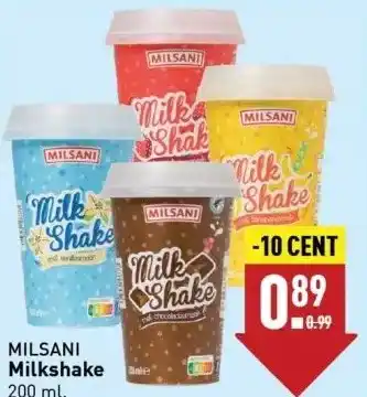 ALDI MILSANI Milkshake aanbieding