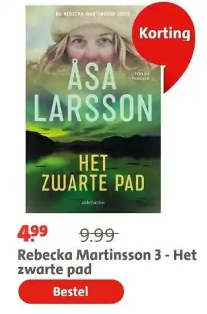 Bruna Rebecka Martinsson 3 - Het zwarte pad aanbieding