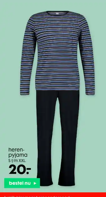 HEMA Heren-Pyjama S t/m XXL aanbieding