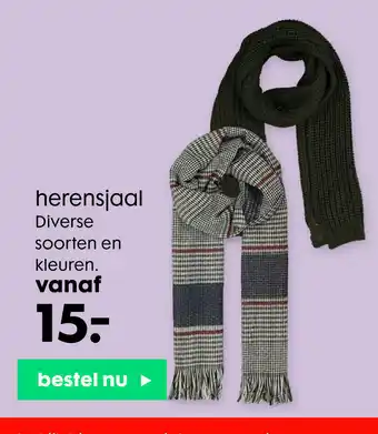 HEMA Herensjaal Diverse Soorten en Kleuren aanbieding