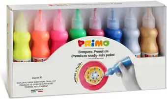 Bol.com Primo | Plakkaatverf Metallic & Fluor 8 Stuks aanbieding