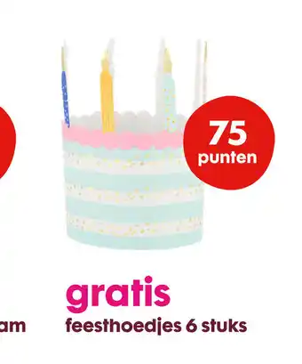 HEMA Feesthoedjes 6 stuks aanbieding