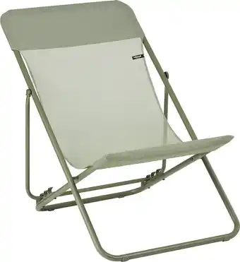 Bol.com Lafuma Maxi Transat - Strandstoel - Inklapbaar - Verstelbaar - Color Block - Moss aanbieding