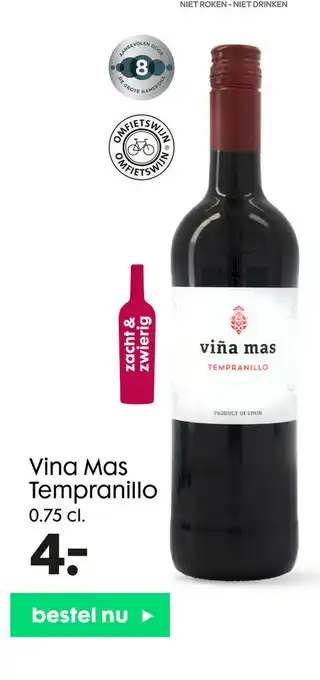 HEMA Vina Mas Tempranillo 0,75cl aanbieding