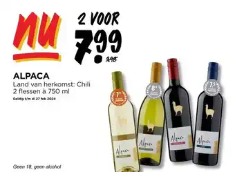 Jumbo ALPACA aanbieding