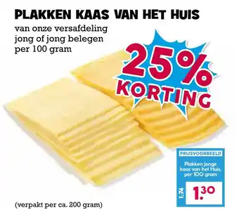 Boon`s Markt PLAKKEN KAAS VAN HET HUIS aanbieding