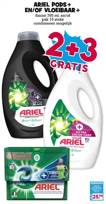 Boon`s Markt ARIEL PODS+ EN/OF VLOEIBAAR + aanbieding