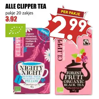 MCD Supermarkt ALLE CLIPPER TEA aanbieding