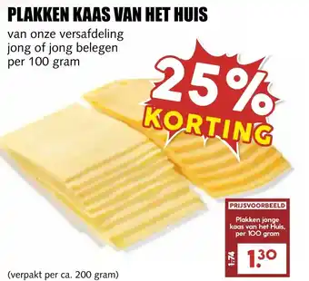 MCD Supermarkt PLAKKEN KAAS VAN HET HUIS aanbieding