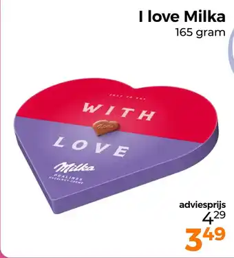 Trekpleister I love Milka aanbieding