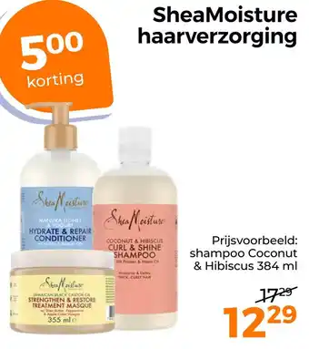 Trekpleister Shea Moisture haarverzorging aanbieding