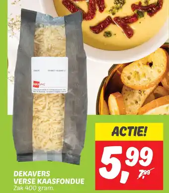 Dekamarkt DEKAVERS VERSE KAASFONDUE aanbieding