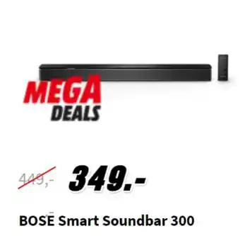 MediaMarkt BOSE Smart Soundbar 300 aanbieding