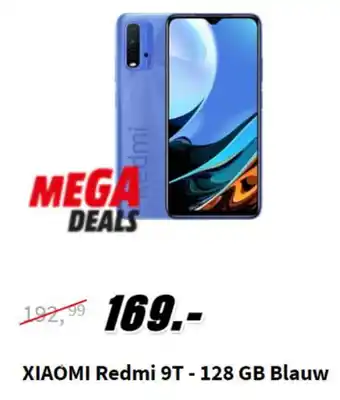 MediaMarkt Xiaomi Redmi 9T - 128GB Balauw aanbieding