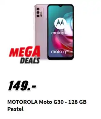 MediaMarkt Motorola Moto G30 -128GB Pastel aanbieding