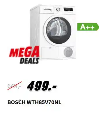 MediaMarkt Bosch WTH85V70NL aanbieding