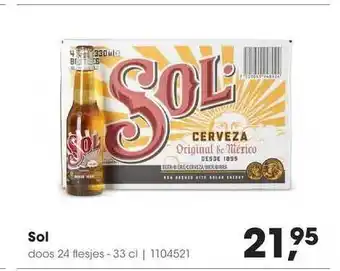 HANOS Sol 33cl aanbieding