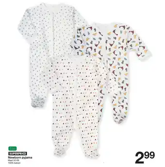 Zeeman Newborn pyjama aanbieding