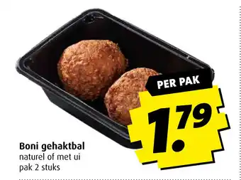 Boni Boni gehaktbal aanbieding