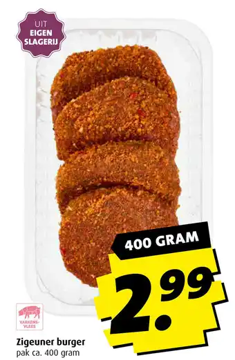 Boni Zigeuner burger 400g aanbieding