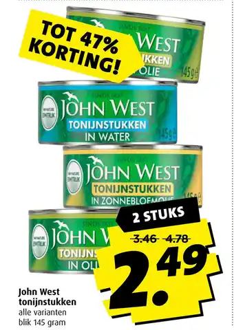 Boni John West toninjnstukken 145g aanbieding