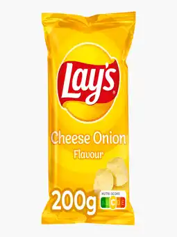 Flink Lay's Cheese Onion Chips 200g aanbieding