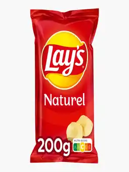Flink Lay's Naturel Chips 200g aanbieding