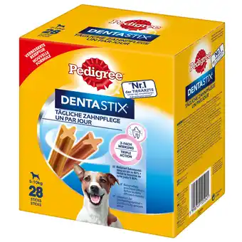 Zooplus 2 + 1 Gratis! Pedigree Hondensnacks - 28 stuks Dentastix voor kleine honden (5-10 kg) aanbieding