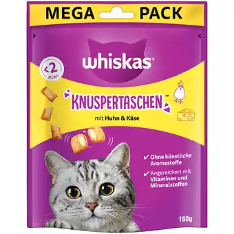 Zooplus 2 + 1 Gratis! Whiskas katten snacks - Kip en Kaas 3 x 180g aanbieding