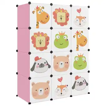 fonQ vidaXL Opbergkast Roze 110 x 46.5 x 144 cm aanbieding