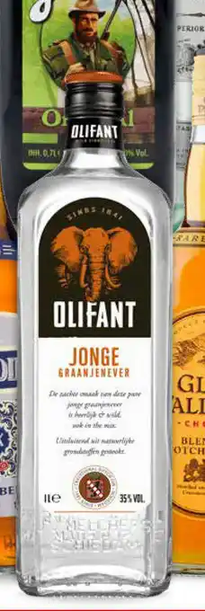 Boni Olifant jongegraan jenever aanbieding