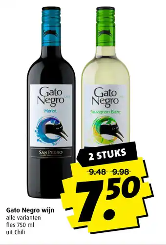 Boni Gato Negro wijn 750ml aanbieding