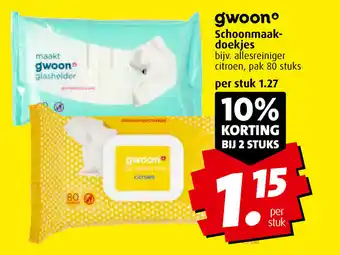 Boni Gwoon Schoonmaak-doekjes aanbieding