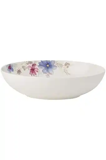 Amazon Villeroy en Boch Mariefleur Gris Basic Ovale serveerschaal, 32 cm, premium porselein, wit/kleurrijk aanbieding