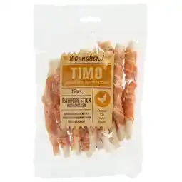 Pets Place Timo Runder Kauwstick - Hondensnacks - Kip 12 cm 150 g aanbieding