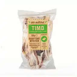 Pets Place Timo Konijnenoren Met Haar - Hondensnacks - Konijn 150 g aanbieding