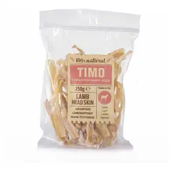 Pets Place Timo Lamskophuid - Hondensnacks - Lam 250 g aanbieding