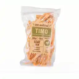 Pets Place Timo Geitenhuid - Hondensnacks - Geit 15 cm 200 g aanbieding